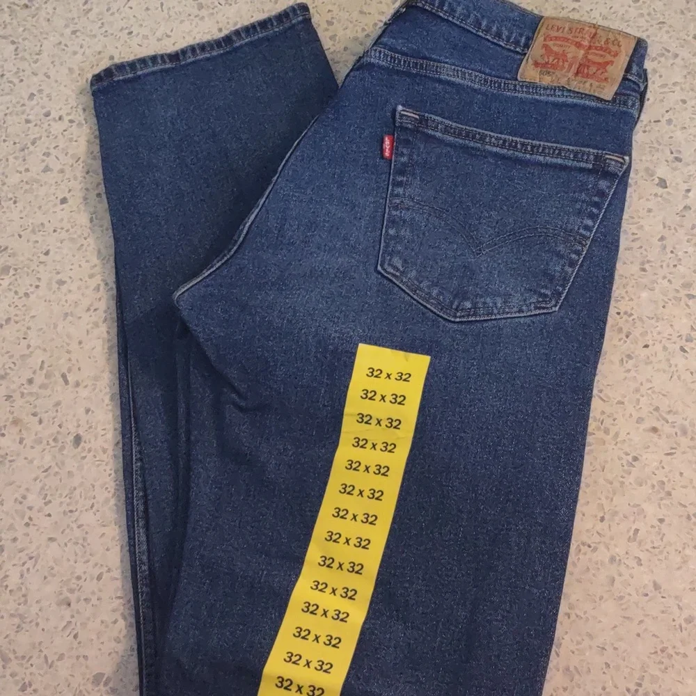 Levi's 505 regular mens sits at waist Jeans 32 straight leg extra thigh room New - Picture 7 of 9